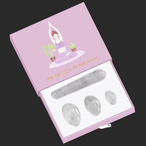 Miniatura 3 de Juego de huevos Yoni sin perforar con caja para mujer ejercitador de Kegel huevos de jade musculares bola de apriete masaje varita Yoni masajeador