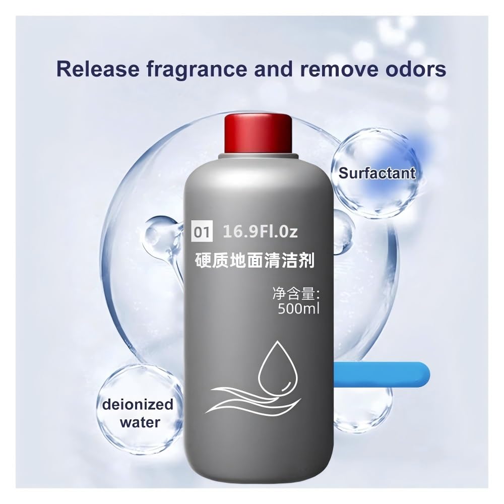 KAFTKO 16.9 FL.0z Fluido De Limpieza De Pisos, Solución De Limpieza De Pisos. Compatible con Dyson Wash G1. Limpiador De Baldosas para Pisos Duros(5pcs)