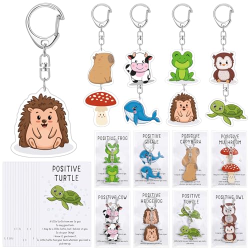 Image of Landical Positive Animal Keychains Bulk, Back to School