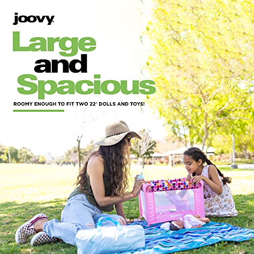 Joovy 1003 Toy Room² Playard Baby Doll Playpen Featuring Sturdy Steel Frame And Collapsible Design Allows For Easy Fold For Travel, And Travel Case - Large Enough For 22 Inch Dolls thumb #3