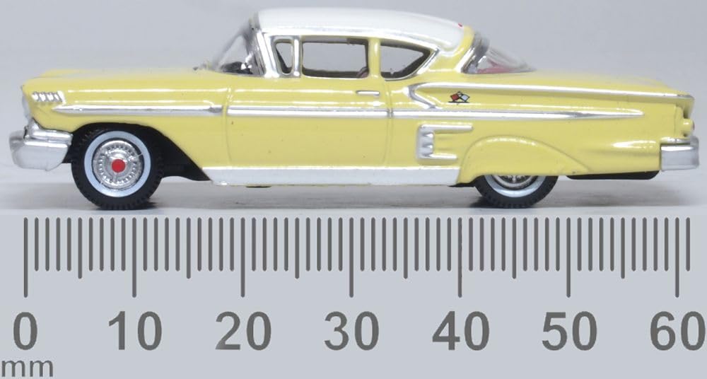 Amazon.com: Oxford Diecast 1958 Chevy Impala Sport Colonial Cream