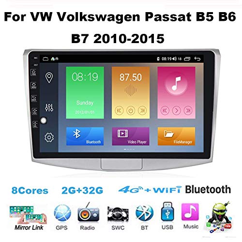 Android 9.0 Car Stereo Radio Double DIN Sat Nav para VW Passat...