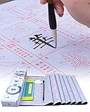 Fabriqué selon des œuvres de calligraphie originales de Yan Zhenqing. Grands caractères, impression claire, montrent des traits clairs. Un excellent choix pour les débutants, différents papiers magiques, des niveaux faciles à difficiles, des traits de base et des caractères chinois traditionnels.