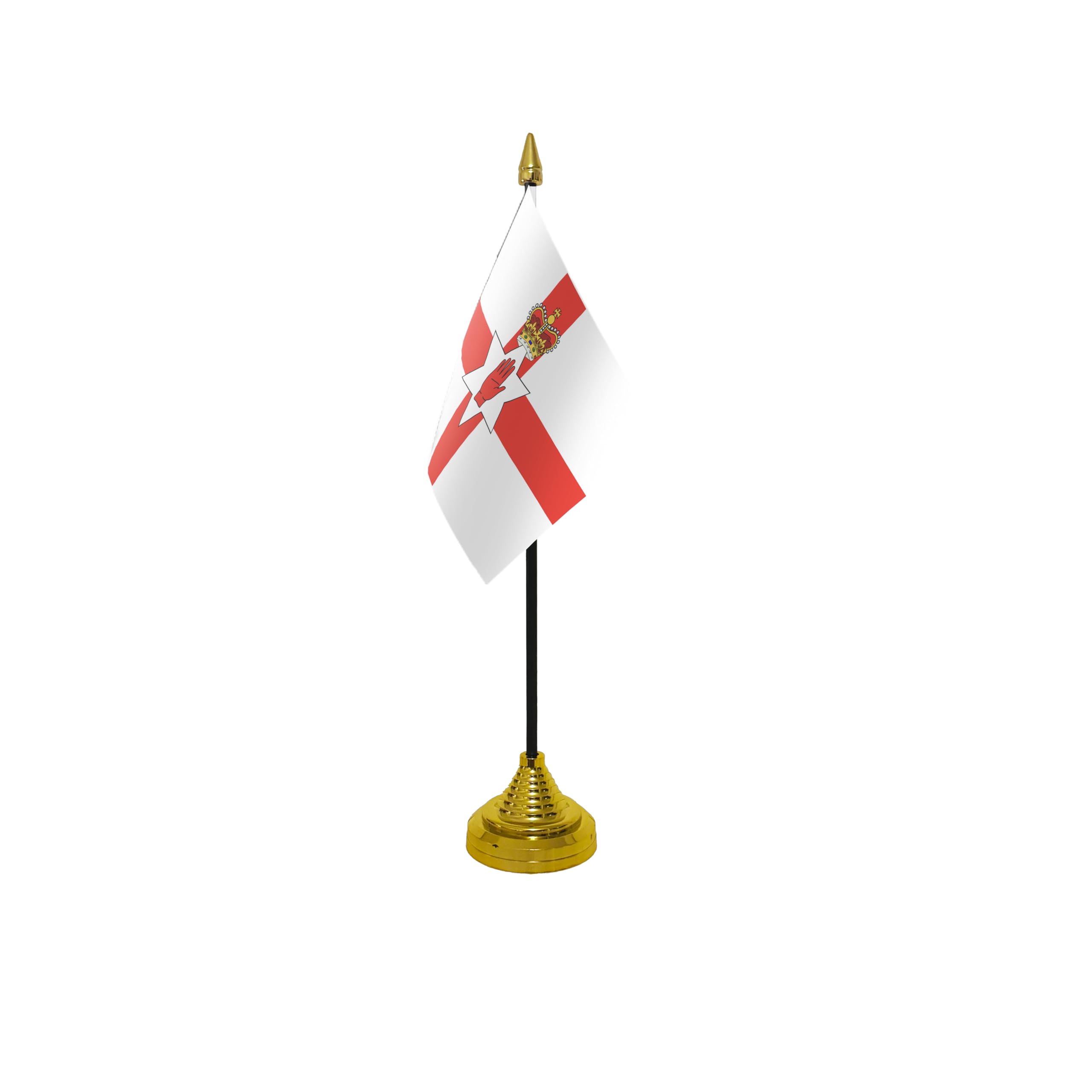 Flagtex Northern Ireland Small Table Flag With Gold Base