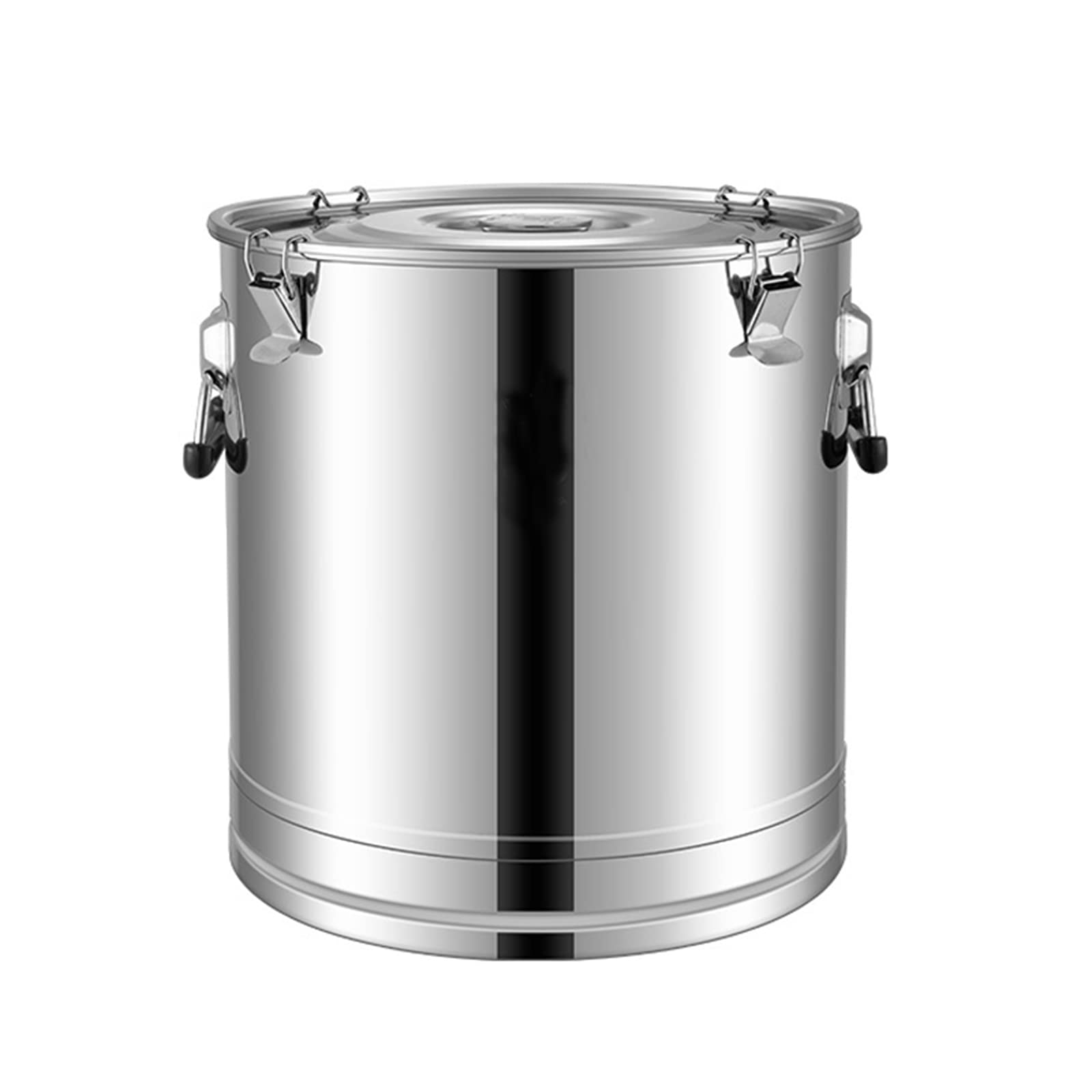 WOTZOV Round Milk Transport Bucket, 304 Stainless Steel Milk Can Heavy Duty Milk Jug Milk Bucket Wine Pail Oil Barrel Canister With Seal Lid Liquid Solid Storage,55L，25L