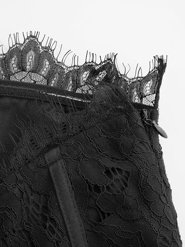 CIDER Lace Corset Dress Strapless Tie Back Mini Bodycon Cocktail Party Dress3