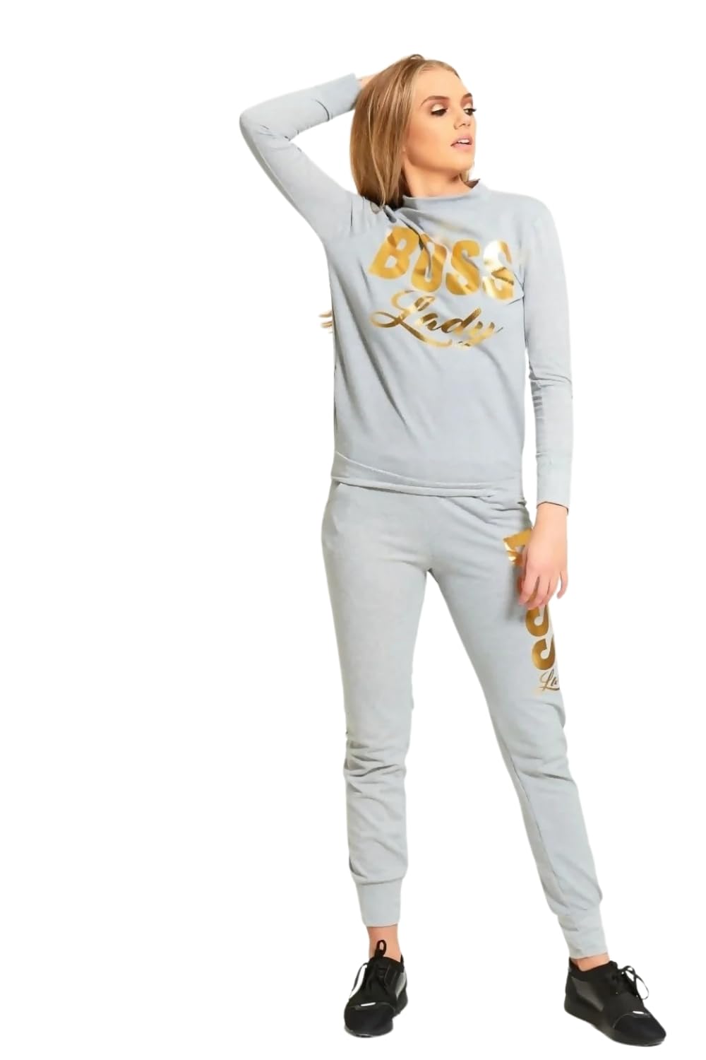Divadames Womens Normal/plue size Boss Lady Customized Tracksuit
