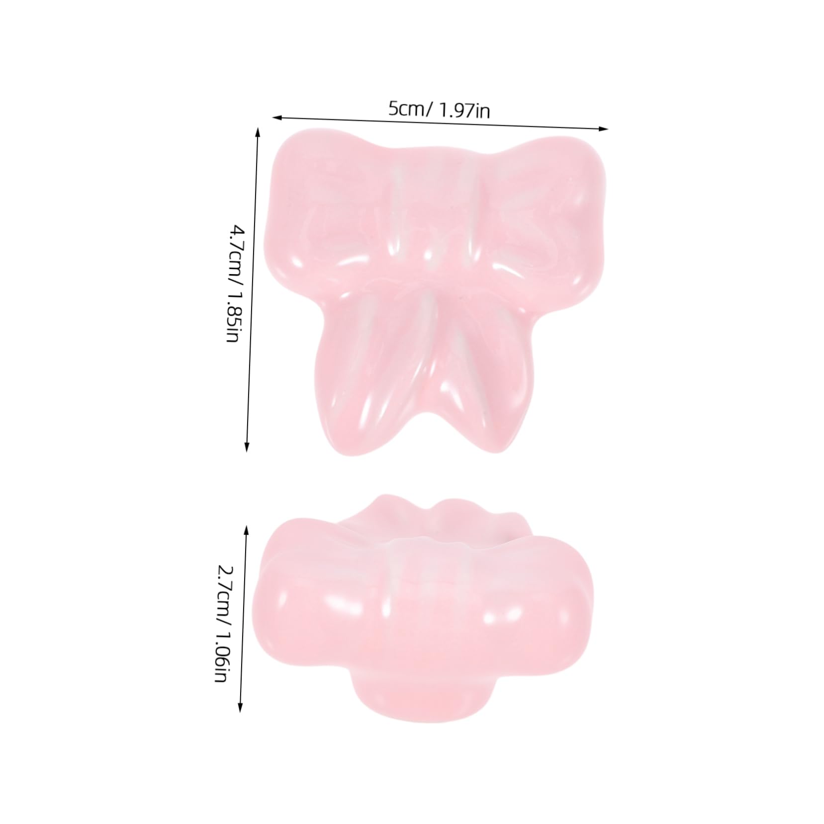 Cabilock Dresser Knobs for Girls Bow Hooks Rounded Pulls for Boys and Girls' Wardrobe Handles