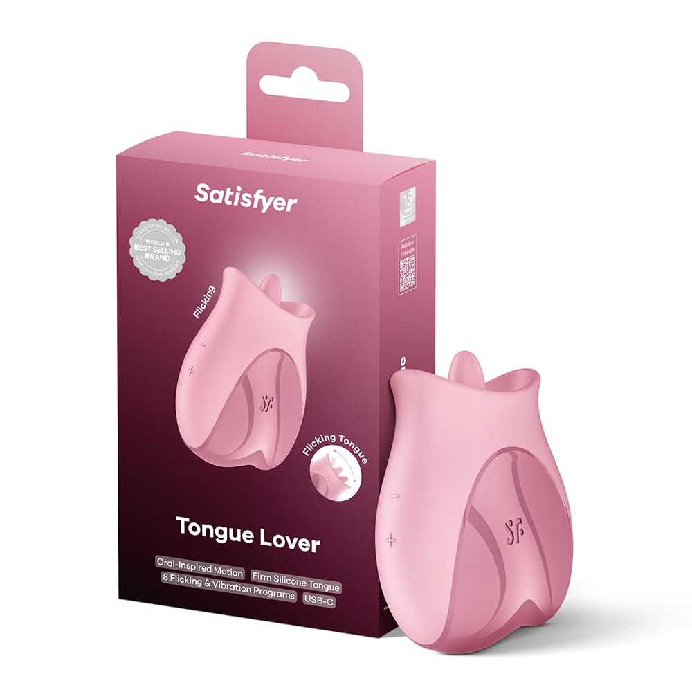 Satisfyer Tongue Lover Vibromasseur de langue et vibromasseur à poser