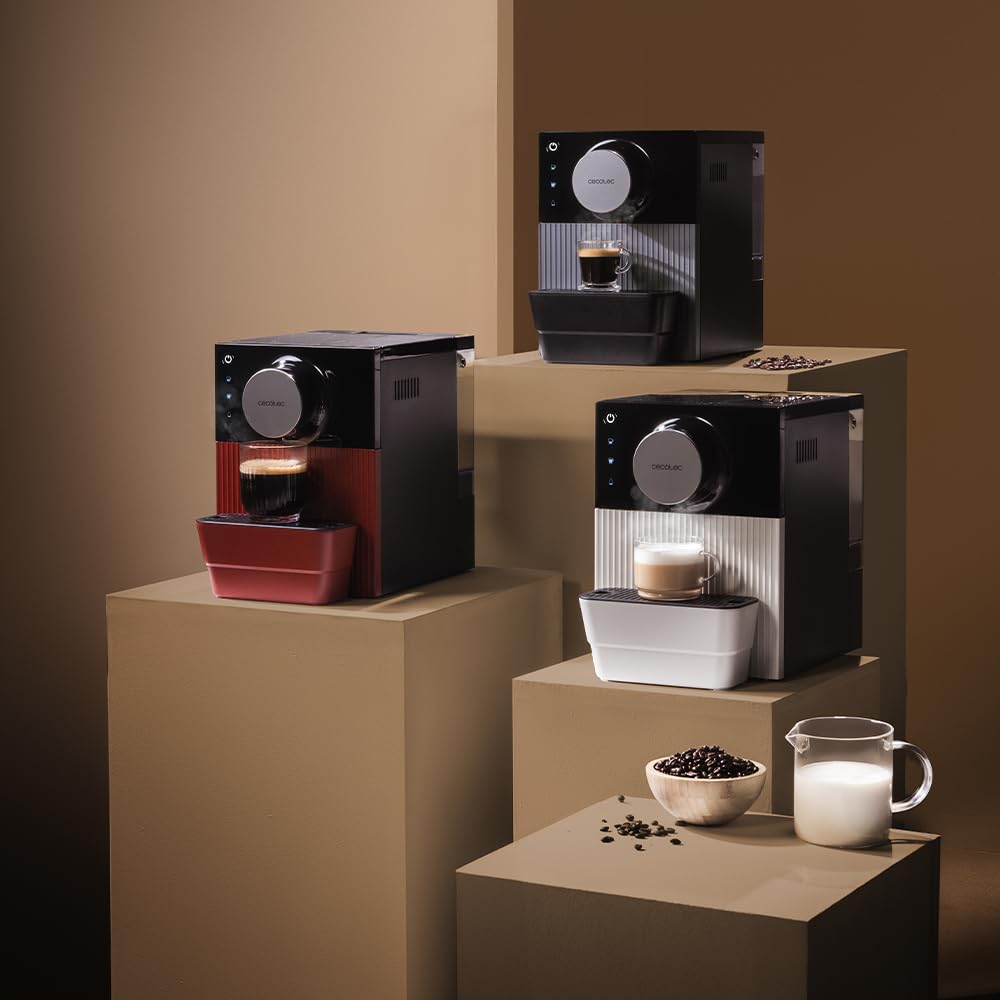 Cecotec Machine à Café Superautomatique Cremmaet Cube Rouge 1350W 19 Bars