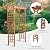 ScienGarden Solid Fir Wooden Garden Arch Premium Outdoor Trellis for Climbing Plants, 83.37”H×61”W×26’’D, Also can be Used for Wedding and Party Decoration