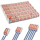 Diompirux 45 Stück Kabelklemmen Set(1 In 5 Out,1 In 3 Out,1 In 2 Out), 0.08-4mm² Elektro Lüsterklemmen mit Betätigungshebel, Kompakt Steckklemmen, für Massive, Litzenförmige,Flexible Drähte