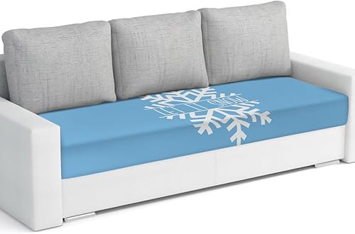 Fundas de cojín elásticas para sofá de copo de nieve, seccionalindividualLT, funda para sofá con parte inferior elástica, contemporánea,