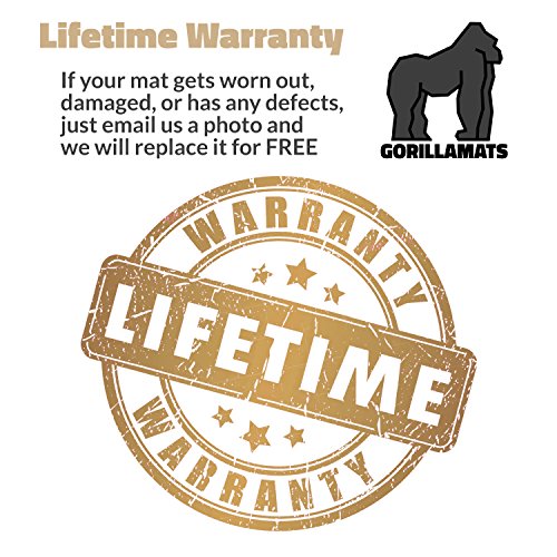 Premium Extra Large Exercise Mat - 10' x 4' x 1/4" Ultra Durable, Non-Slip, Workout Mats for Home Gym Flooring - Plyo, MMA, Cardio Mat - Use with or Without Shoes (120" Long x 48" Wide x 6mm Thick)