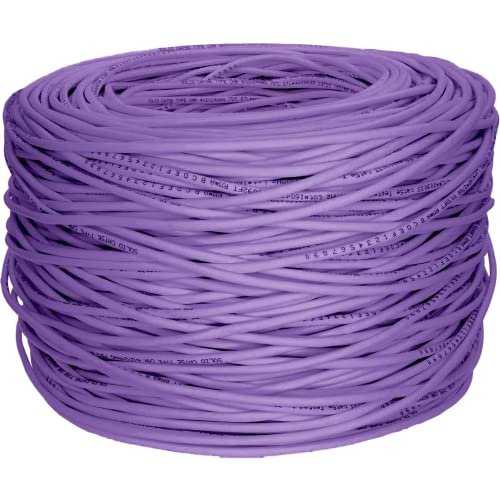 Cable Cat6 CMR 1000 Ft Riser RJ45 UTP Morado PVC miniatura 3
