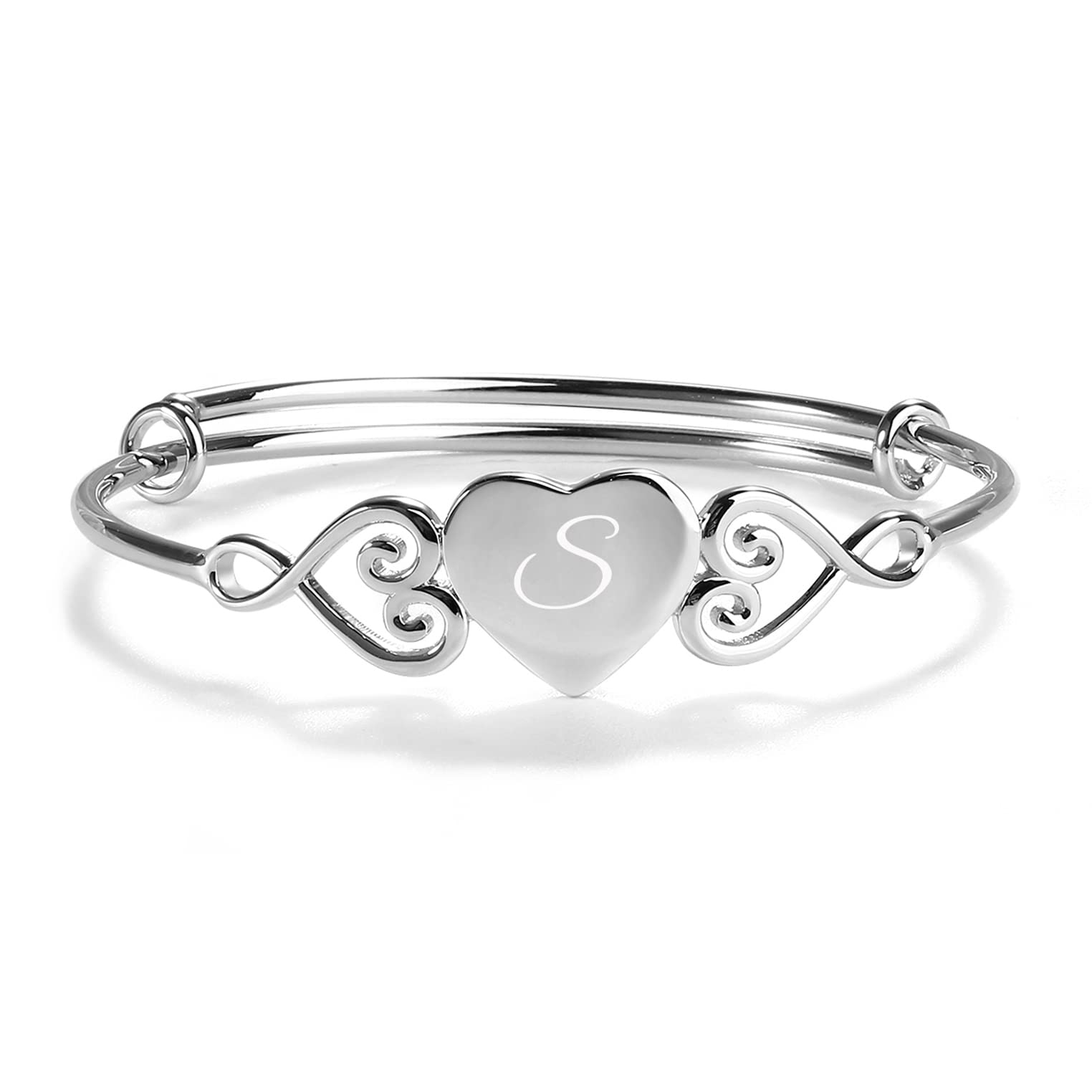 Precious Pieces Children's Bangle Bracelet, .925 Sterling Silver