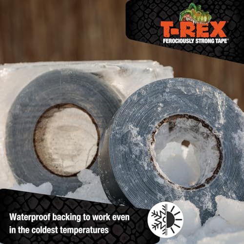 Image of T-REX Tape Heavy Duty Duct Tape with UV Resistant & Waterproof Backing for Ferociously Strong Repairs, 1.88 inch x 30 yd, Gunmetal Gray, 1 Roll (Pack of 6)