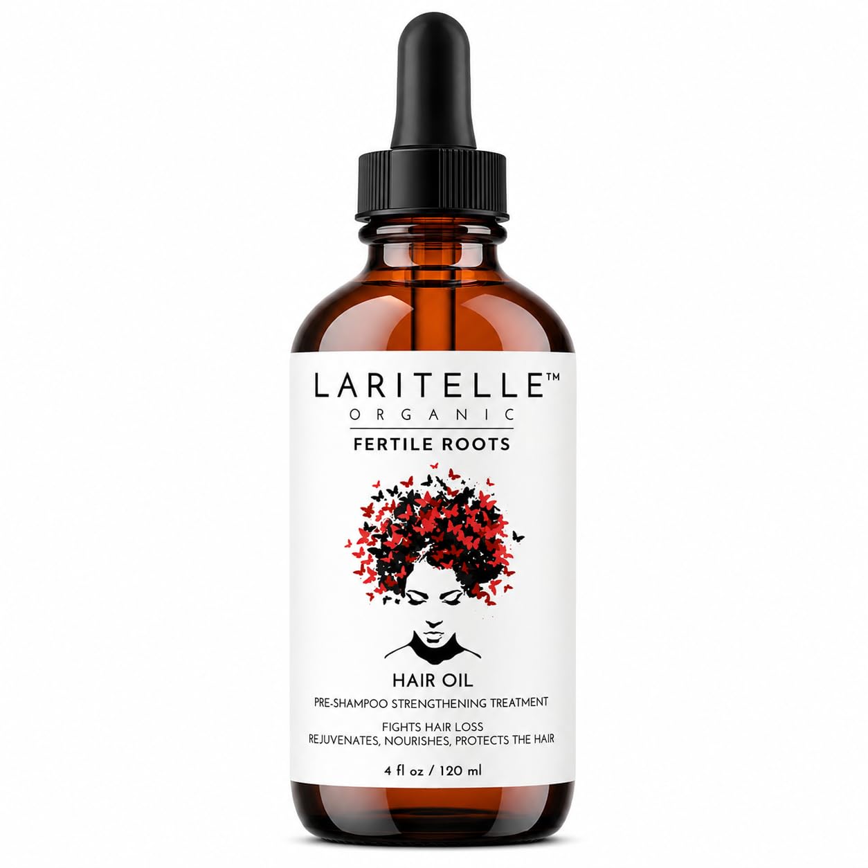 Laritelle Organiczna utrata włosów dla mężczyzn i kobiet 4 uncje | Fortifying, Strengthening & odmładzające paliwo follikowe | Stops Hair Shedding, Promotes New Hair Growth | GMO-free. Wegan