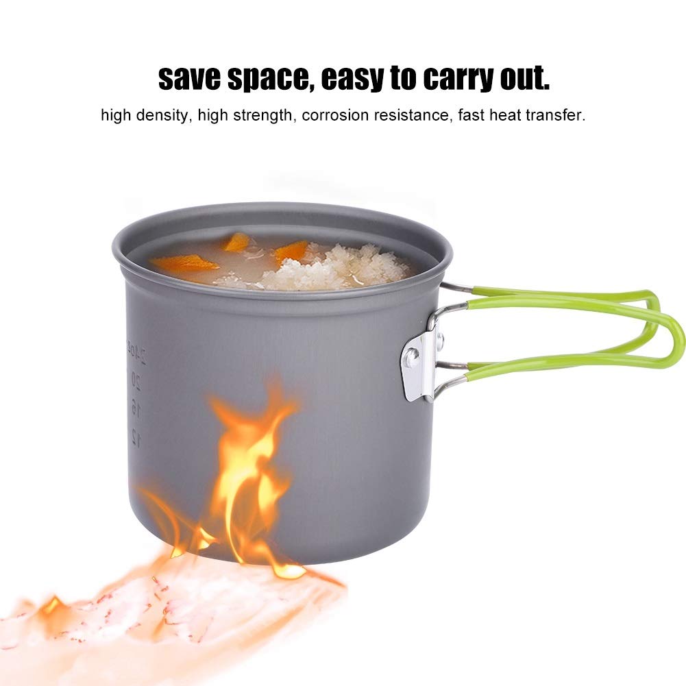 Camping Kookgerei Set for 1-2 Personen 1.2L Waterkoker