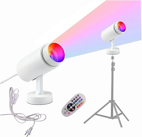 Peanutech Iluminación de video RGB iluminación de fotografía luz de salida continua con control remoto para grabación de video vlogging YouTube TIK