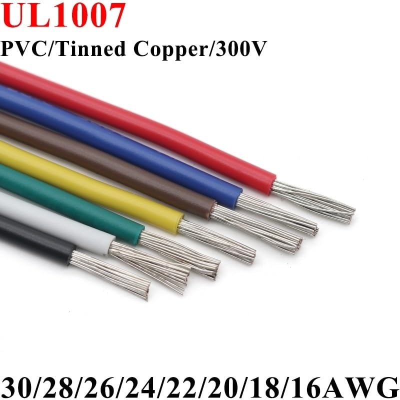 Câble Basse Tension 300V Câble Extension 2 Conducteurs 2m - 20 AWG 0,5mm² - 300V - Cuivre étamé Câble électrique