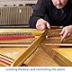100 Stück 12,5 mm Klavierfilz vordere Schiene, Regulierung von Lochungen, rote Tastatur-Auswuchtscheiben, Reparaturteile