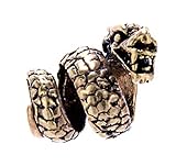 Maße: ca. 23 mm hoch, Innendurchmesser: ca. 8 mm. Je nach individuellen Anforderungen lässt sich die Perle auch noch problemlos etwas zusammendrücken oder auseinander ziehen! Gewicht: ca. 6 g