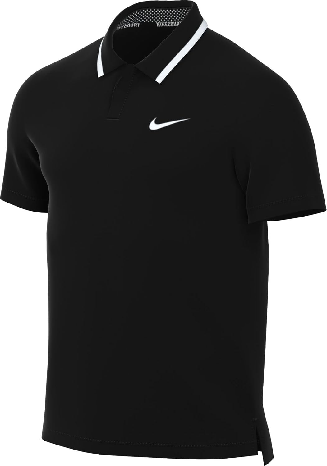 NikeCourt Advantage Men's Dri-FIT Tennis Polo (Black/White/White, FD5317-010) Size XX-Large