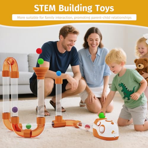 AWALVY Air-Powered STEM Building Toys - Rechargeable & Play While Charging, Bluetooth Learning Toys with Wireless Music Play, STEM Toys for 3+ Year Old, Boys & Girls Birthdays Gifts for Kids - Image 6
