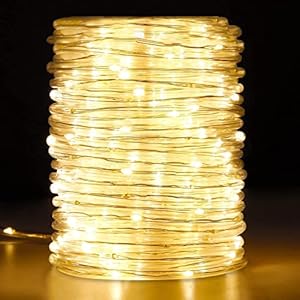 OxyLED lichtslang 20 m – 300 leds IP44 waterdicht lichtslang buiten binnen 8 modi lichtketting kerstdecoratie voor binnen en buiten tuin feest bruiloft warmwit