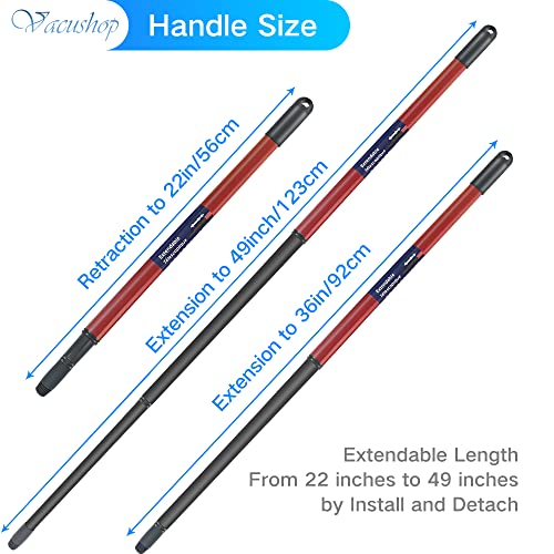 Vacushop Mop Accessories Replacement For O-Ceda Spin Mop Handle X1 Handle X1 Base X1 2-Tank Base #TOP5