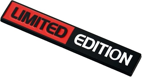 Vista 5 de 2 calcomanías de edición limitada con emblema 3D para guardabarros de automóvil, camión, SUV, (rojo, negro y blanco)