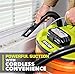 RYOBI ONE+ 18V Cordless 5 Gal. Wet/Dry Vacuum Kit with 1-1/4 in. Hose, Crevice Tool, 4.0 Ah Battery, and Charger