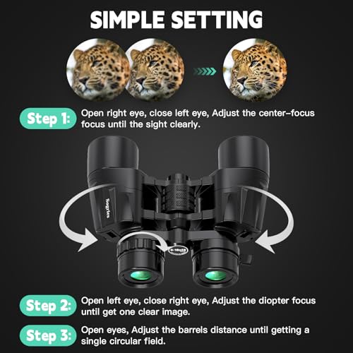 Image of Sogries 6-16x40 Zoom Binoculars for Adults High Powered Alaska Cruise Ship | Stargazing Binoculars with Zoom Bird Watching Camping Hiking Travel Concert Long Range Binoculars Waterproof Clear Low Light