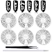 WOKOTO 6 Boxes Silver Hollow Nail Art Studs Set Nail Charm 3D Flower Diamond Manicure Rivet Kit Nail Jewelry Decorations With 1Pc Tweezers And Picker Pencil