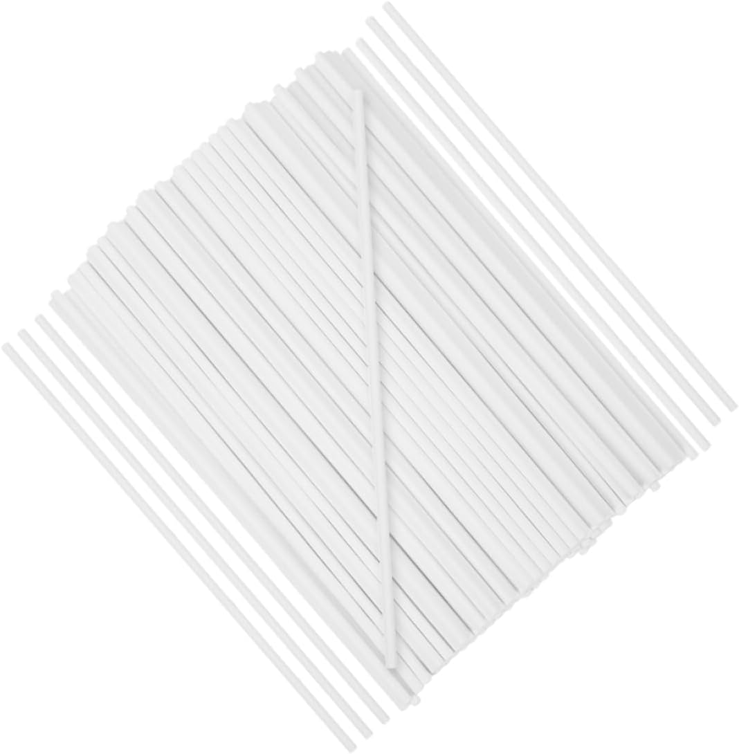 ABOOFAN 300pcs Lollipop Paper Sticks for Candy Making Candy Sticks for Cake and Lollipop Creation Safe Paper Material Great for Hands Projects