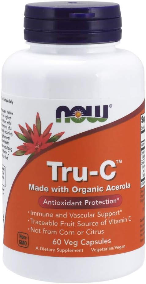 NOWFoods Tru-C With Organic Acerola 60 Veg Capsules