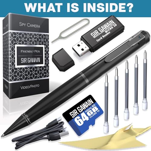 Image of DEATTI 1080P Body Camera Pen [Upgraded 2024] - Body Cam with HD Video or Picture Taking, SD Card Storage, and Manual Control for Privacy Compliance (DECM33)