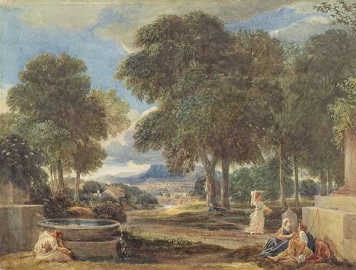 Impression sur toile paysage David Cox de 60x90cm pour une décoration salon moderne