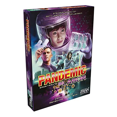 ZMan, Pandemic – Im Labor, Erweiterung, Kennerspiel, Brettspiel, 1-6 Spieler, Ab 8+ Jahren, 40+ Minuten, Deutsch