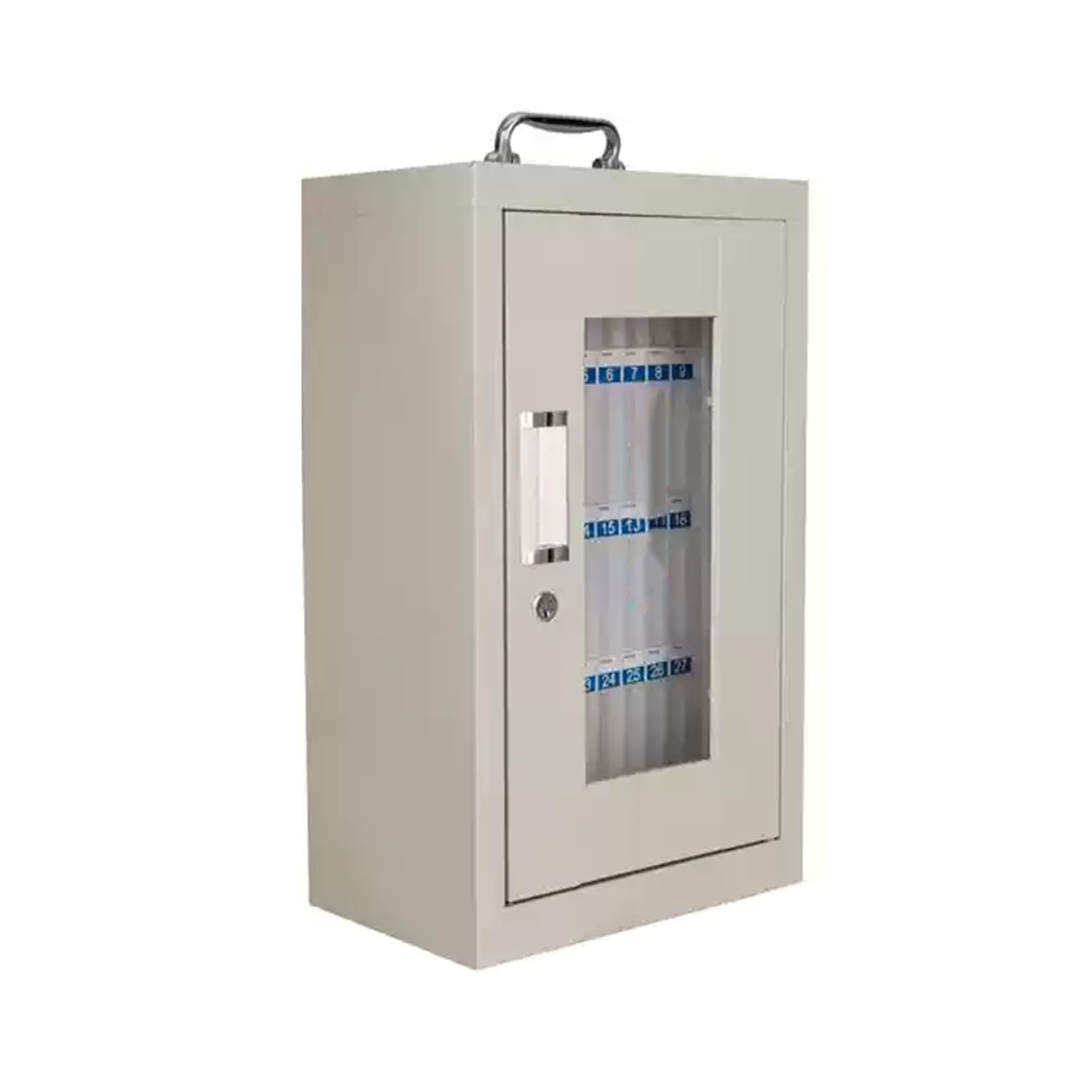 Mobile Phone Storage Cabinet Mobile Phone Steel Storage Cabinet Desktop Mobile Phone Storage Rack with Digital Numbering,Stable Structure,with Lock and Key,Suitable for School Factory Office(36 floor)