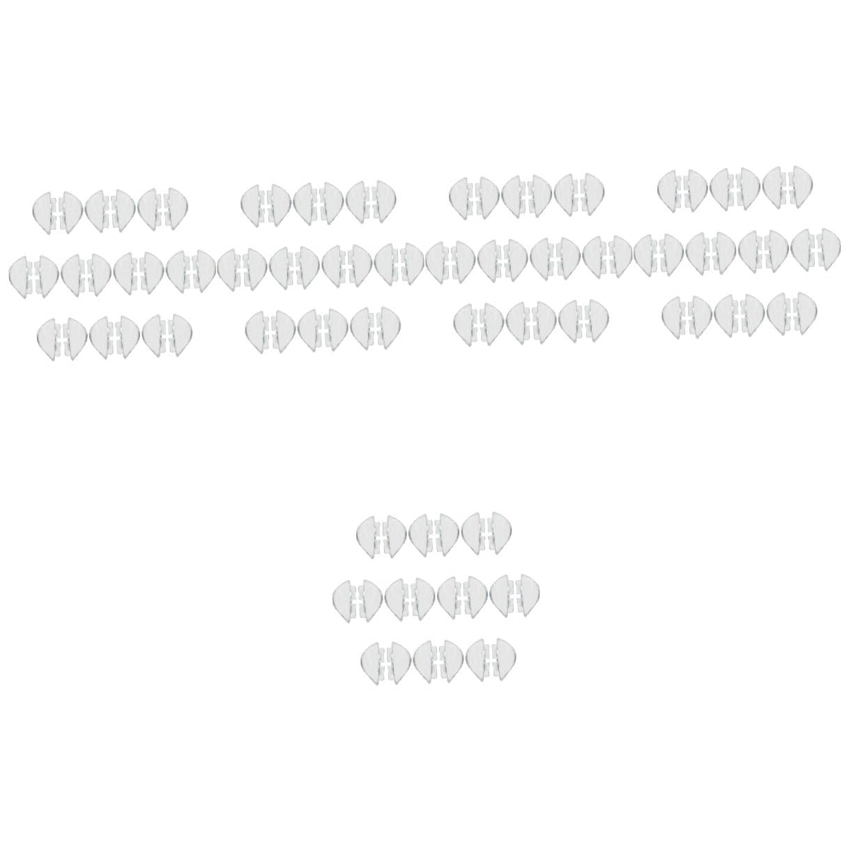 Healeved 50paare Silikon-nasenpads Für Brillen Rutschfeste Bequeme Unterstützung Für Sonnenbrillen Und Lesebrillen Langlebig Und Formbeständig Transparent Für Optimalen Tragekomfort