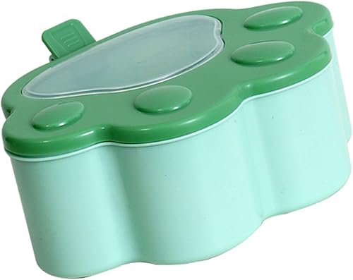 Miniatura 6 de TOPINCN Juego de recipientes para condimentos con cucharas, 5 rejillas, olla de condimentos con garra de gato, tapa abatible, elegante, versátil,