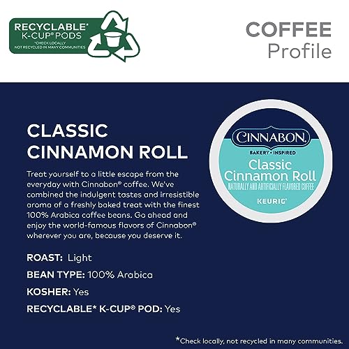 Cinnabon Classic Cinnamon Roll Keurig Single-Serve K-Cup Pods