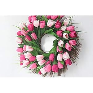 Yngjuencp YNGJUEN-59935 Tulpen-Frühlingskranz 45,72 cm