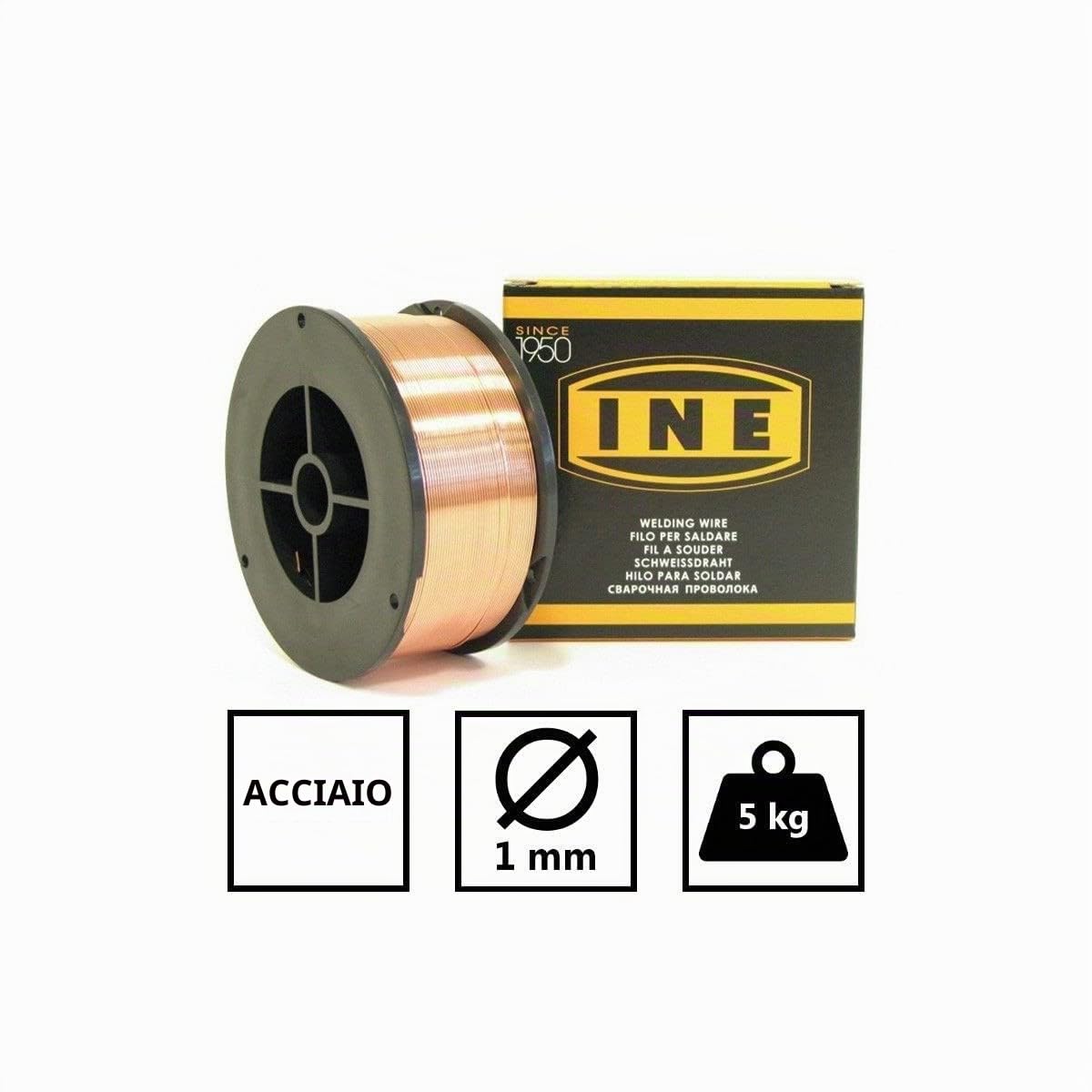 Filo saldatura acciaio 1 mm-soudage MIG-MAG semi-automatique-en Bob di fili di 5 kg
