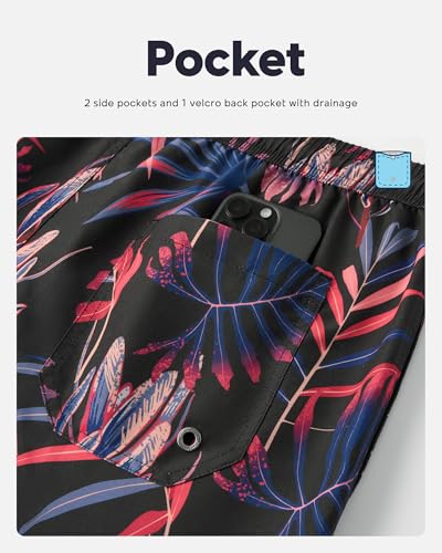 Image of maamgic Mens Swim Trunks Quick Dry Swim Shorts with Mesh Lining Funny Swimwear Bathing Suits 7inch