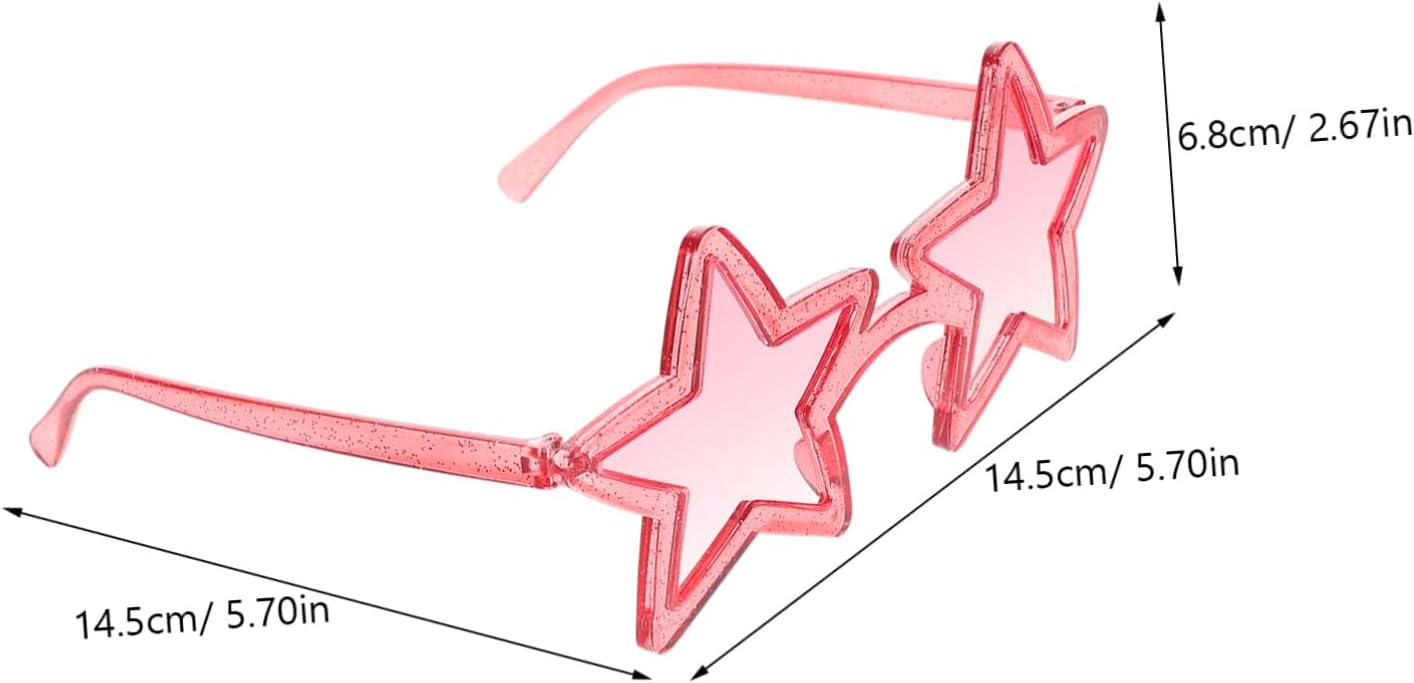 Star Shaped Sunglasses Uv Colorful Five-point Design for Parties Weddings and Cosplay Fun and Stylish Eyewear for Men and Women for Festivals and Outdoor Activities