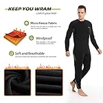 Men’s Thermal Underwear Set, Winter Fleece Lined Sport Long Johns Base Layer Quick Drying Thermo for Hunting Skiing - Image 2