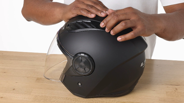 Casco Moto LS2 Jet AIRFLOW II - Casco Jet Termoplastico Nero Opaco, Taglia M - Foto 9